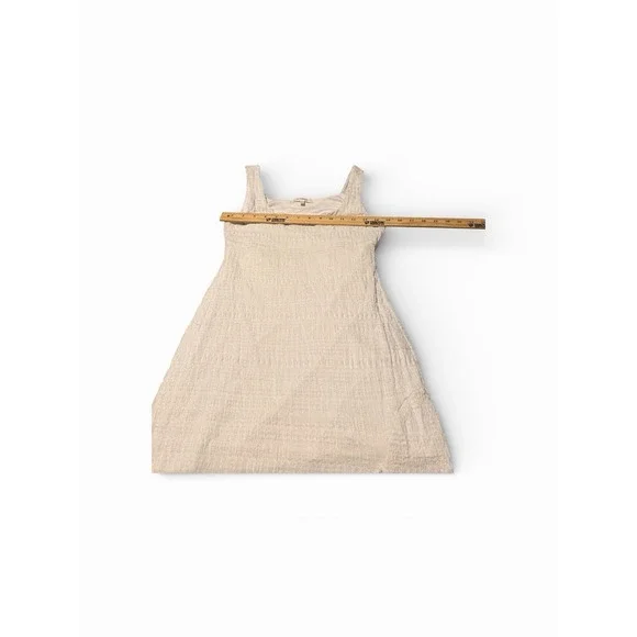 No Comment White Smocked Midi Dress Sleeveless Lined Size L Beach‎ Boho Summer - Picture 5 of 6